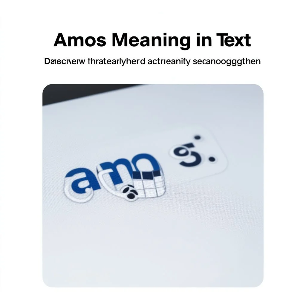 amos meaning in text illustration