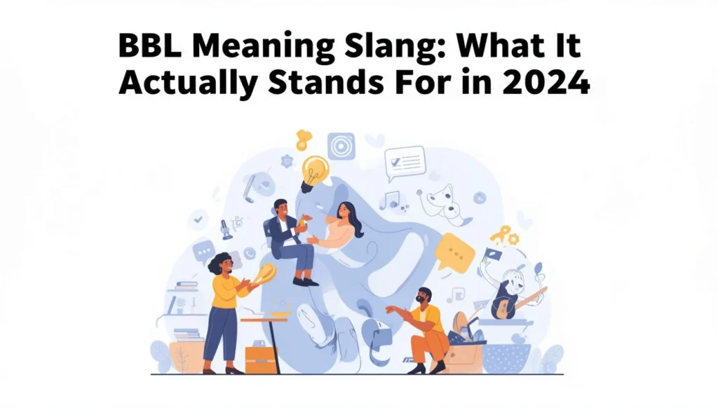 bbl meaning slang — BBL Meaning Slang: What It Actually Stands For in 2024