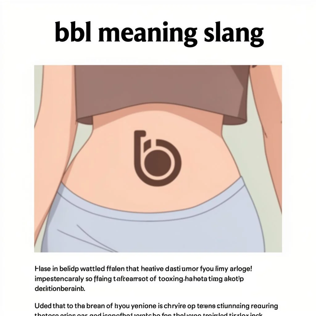 bbl meaning slang illustration
