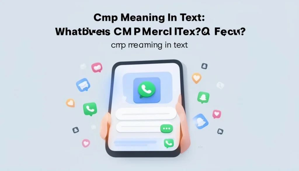 cmp meaning in text — Cmp Meaning In Text: What Does CMP Mean in Text? Snapchat…
