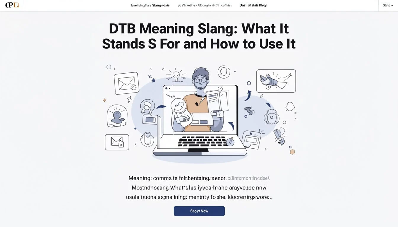 DTB Meaning Slang: What It Stands For and How to Use It