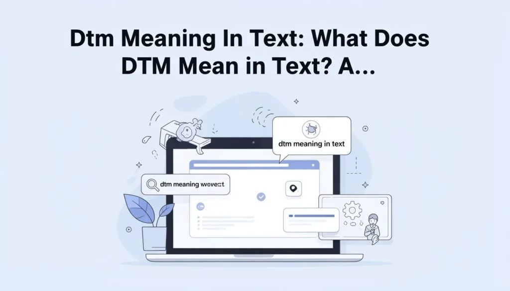 dtm meaning in text — Dtm Meaning In Text: What Does DTM Mean in Text? A…