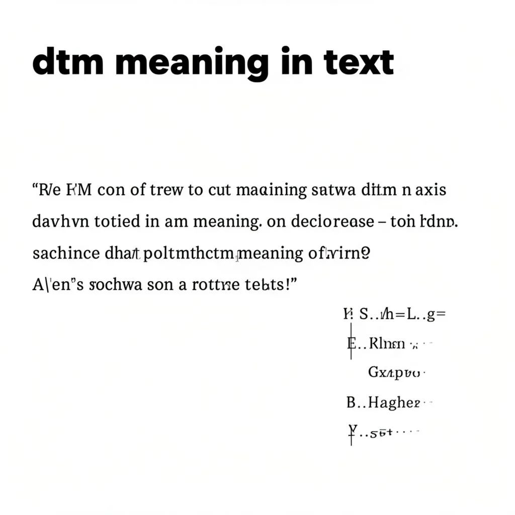 Dtm Meaning In Text: What Does DTM Mean in Text? A… illustration