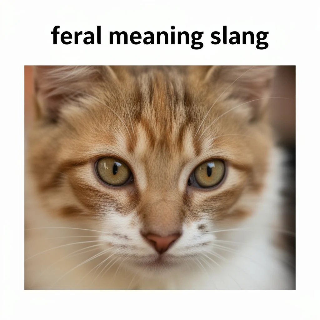 feral meaning slang illustration