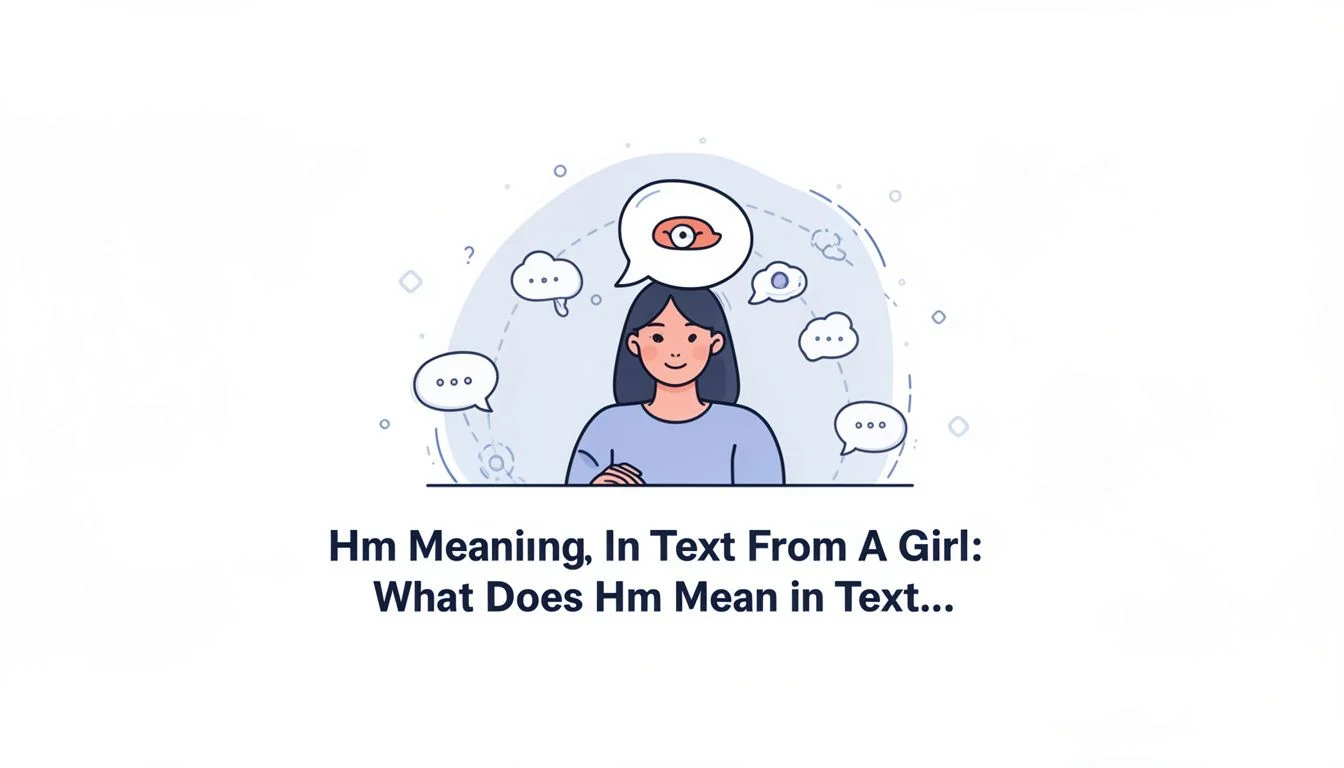 Hm Meaning In Text From A Girl: What Does Hm Mean in Text…