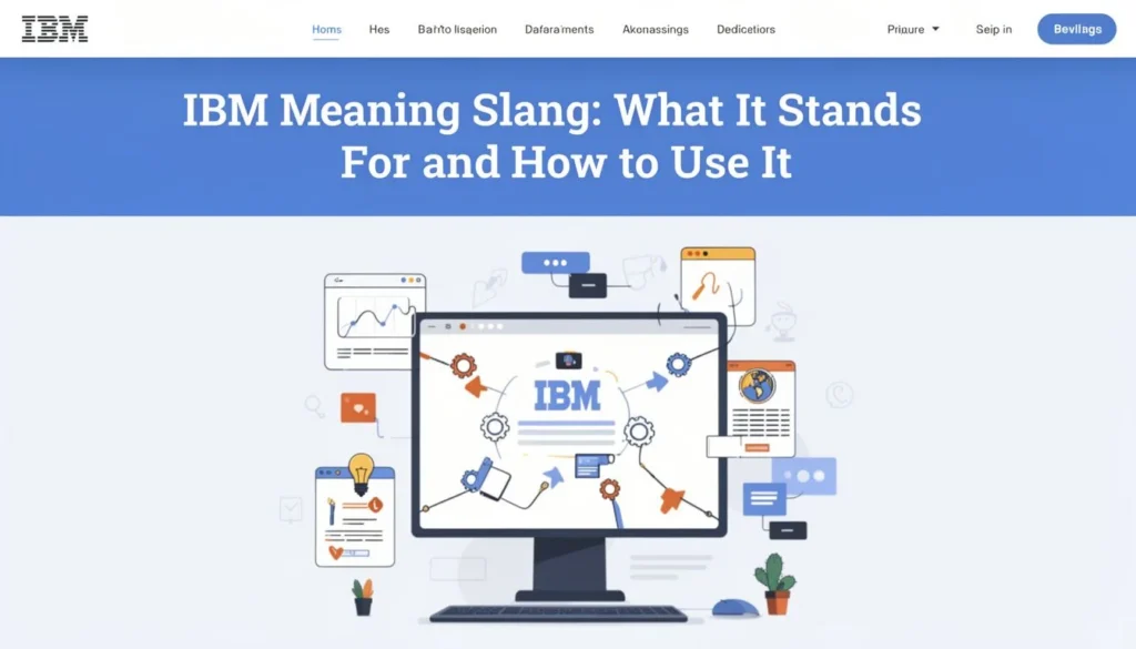 ibm meaning slang — IBM Meaning Slang: What It Stands For and How to Use It