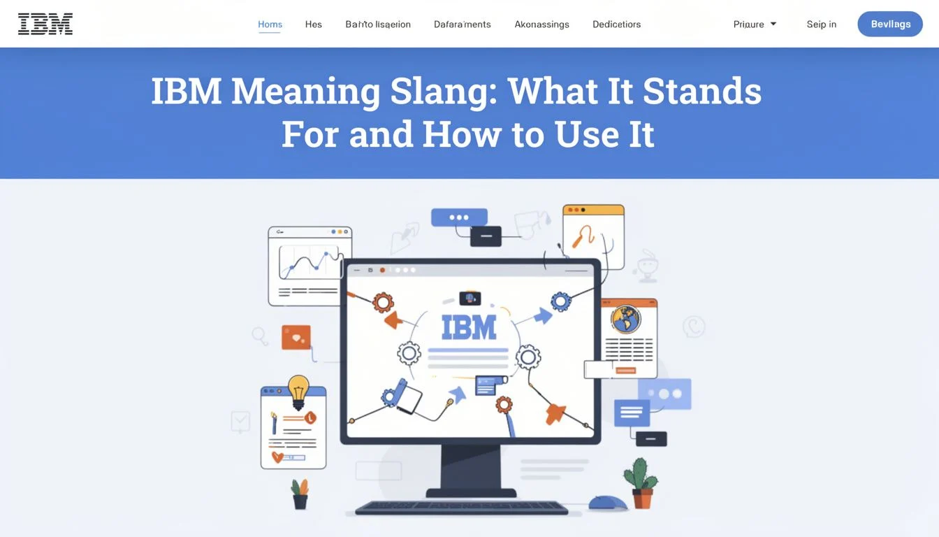IBM Meaning Slang: What It Stands For and How to Use It