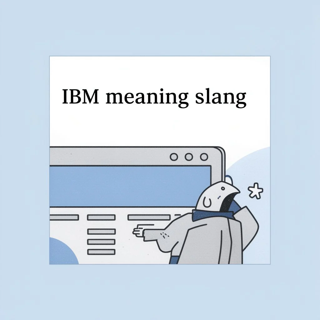 ibm meaning slang illustration
