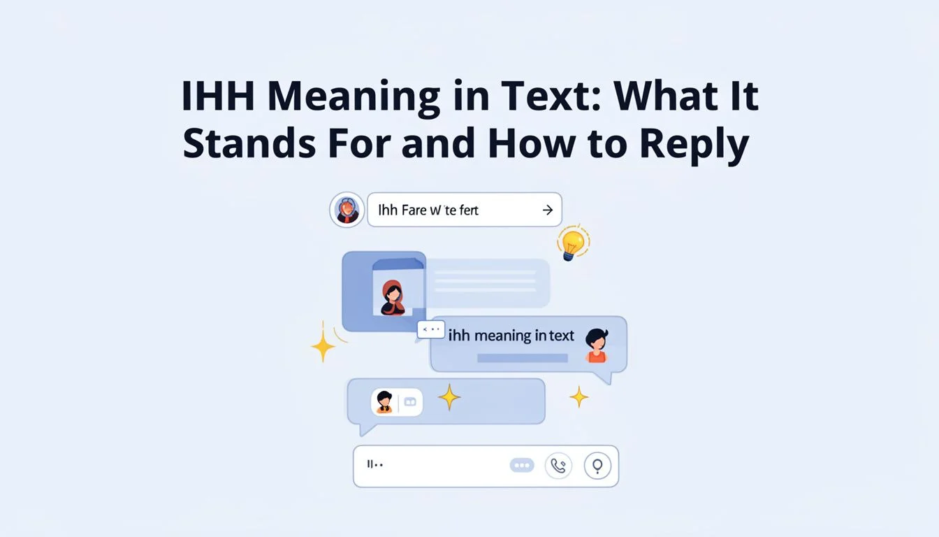 IHH Meaning in Text: What It Stands For and How to Reply