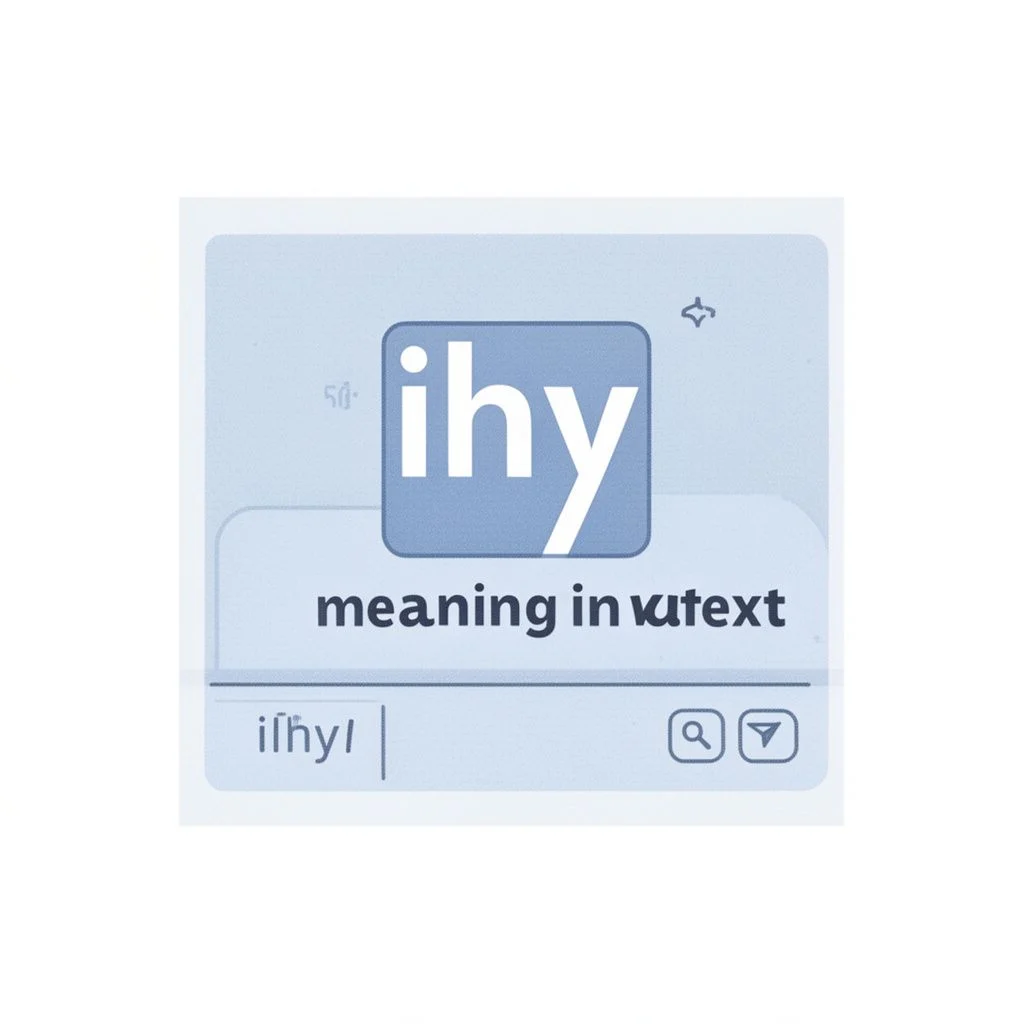 ihy meaning in text illustration