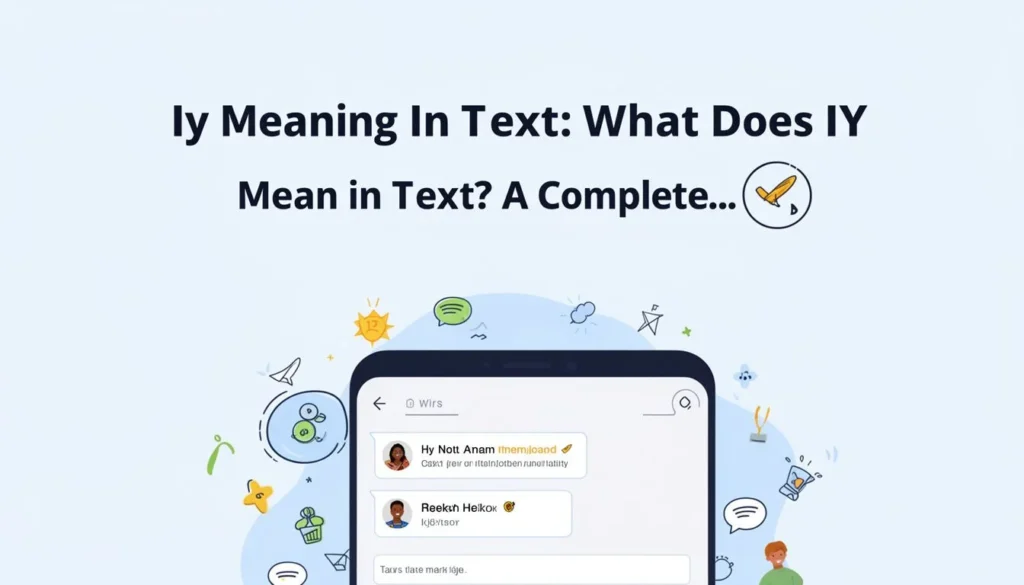 iy meaning in text — Iy Meaning In Text: What Does IY Mean in Text? A Complete…