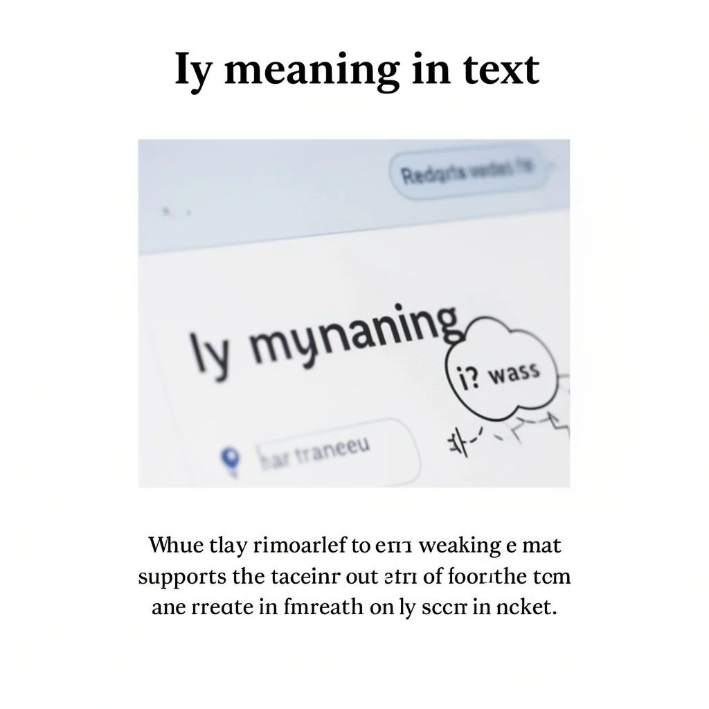 iy meaning in text illustration