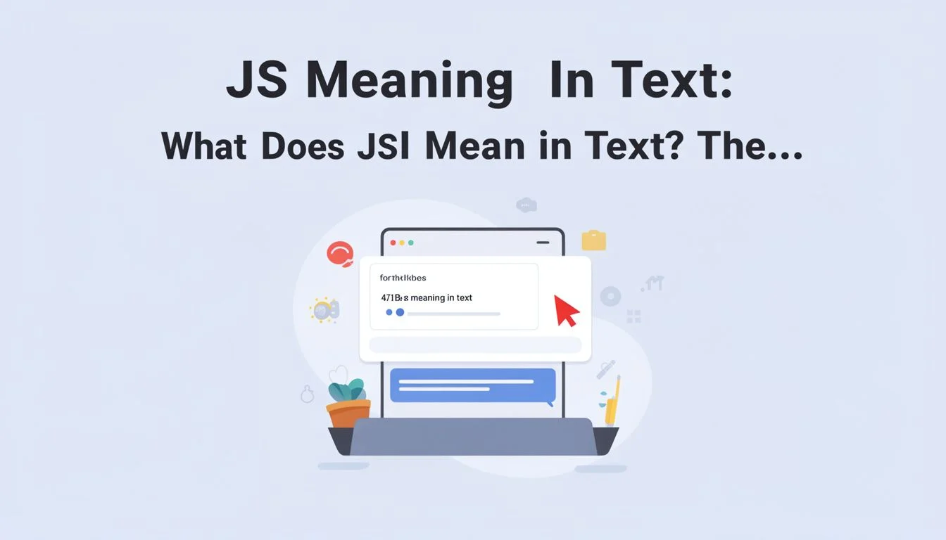 Js Meaning In Text: What Does JS Mean in Text? The…
