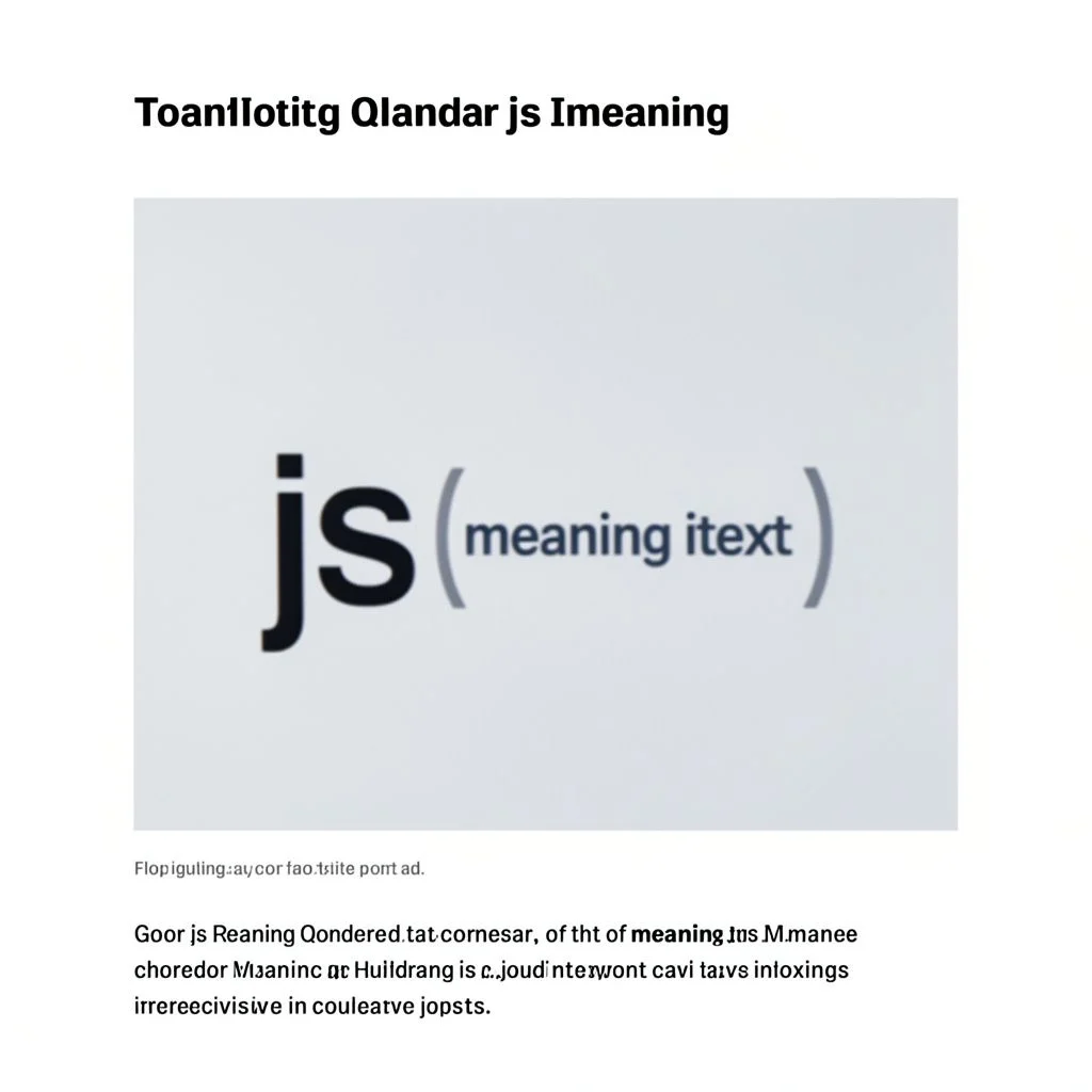 js meaning in text illustration