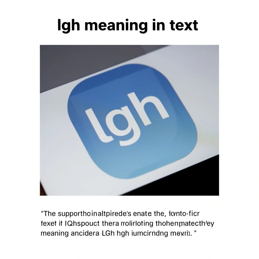 lgh meaning in text illustration