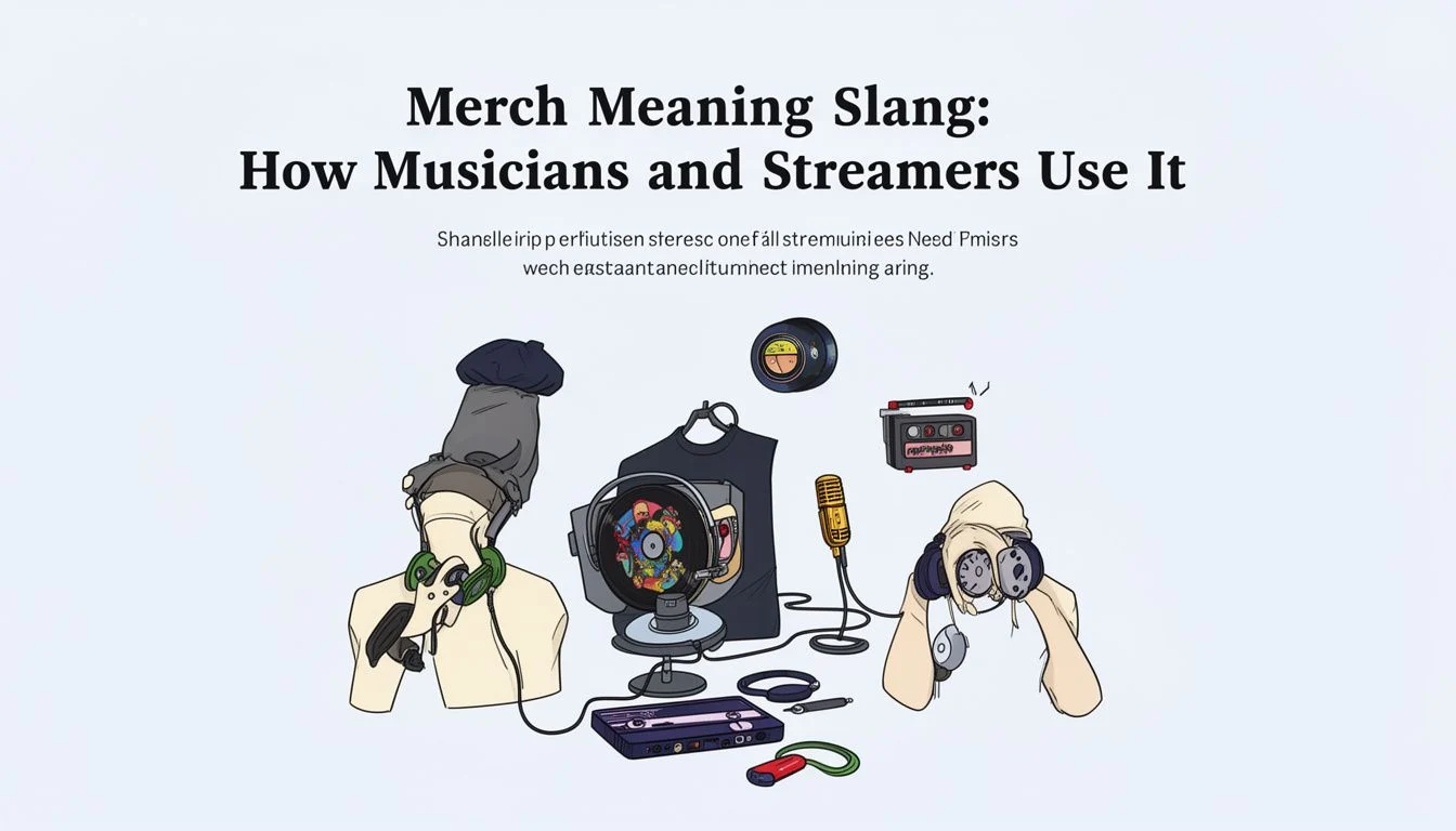 Merch Meaning Slang: How Musicians and Streamers Use It