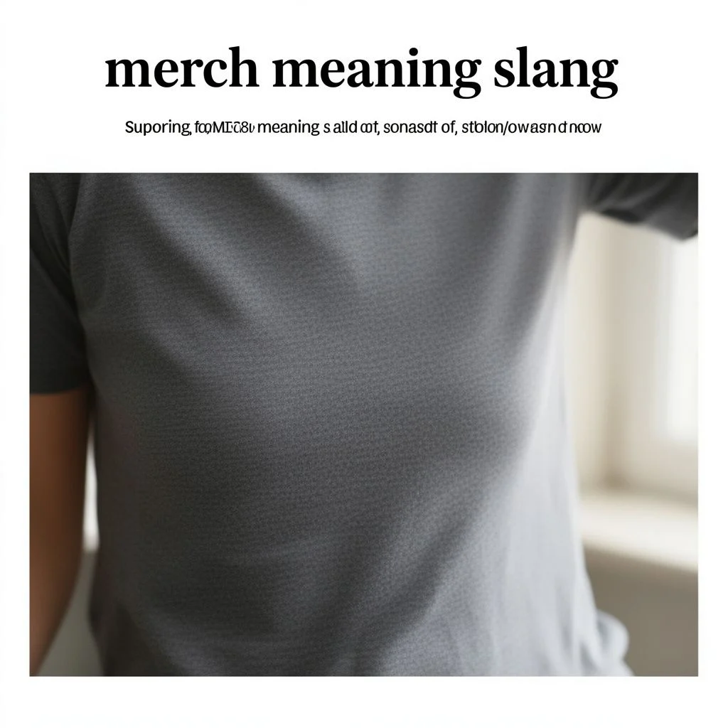 merch meaning slang illustration