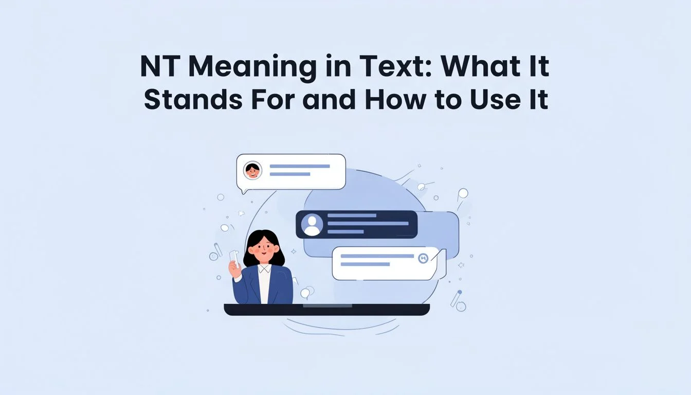 NT Meaning in Text: What It Stands For and How to Use It