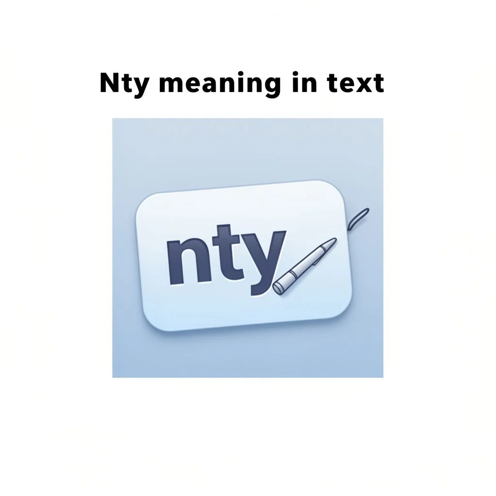 nty meaning in text illustration