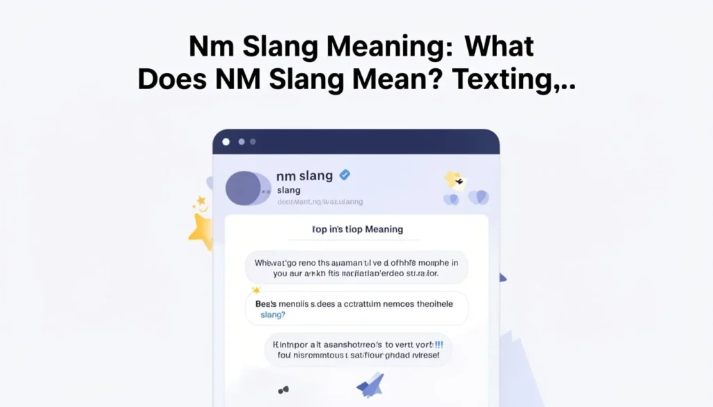 nm slang meaning — Nm Slang Meaning: What Does NM Slang Mean? Texting,…
