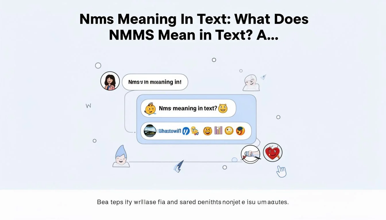 Nmms Meaning In Text: What Does NMMS Mean in Text? A…