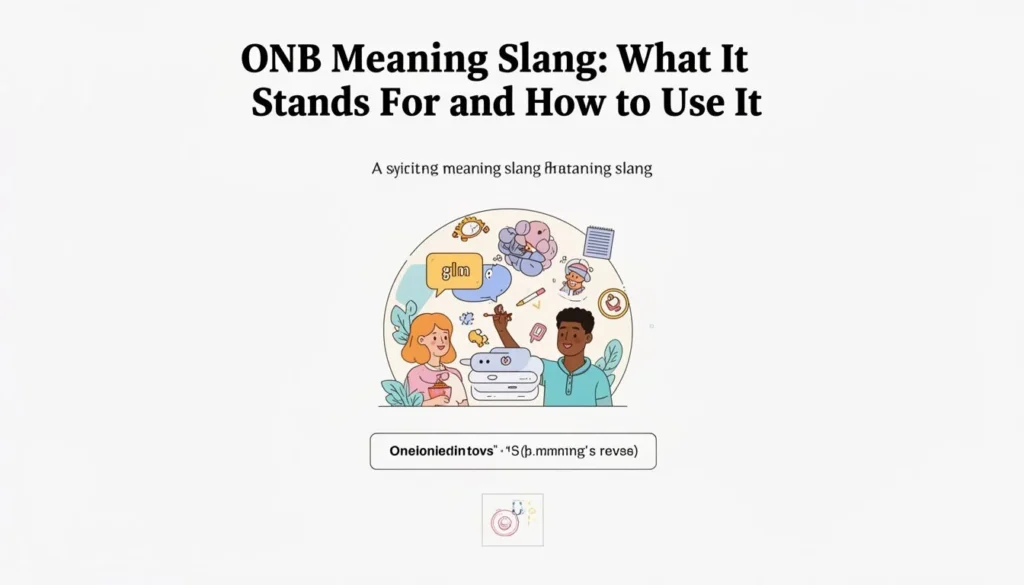 onb meaning slang — ONB Meaning Slang: What It Stands For and How to Use It