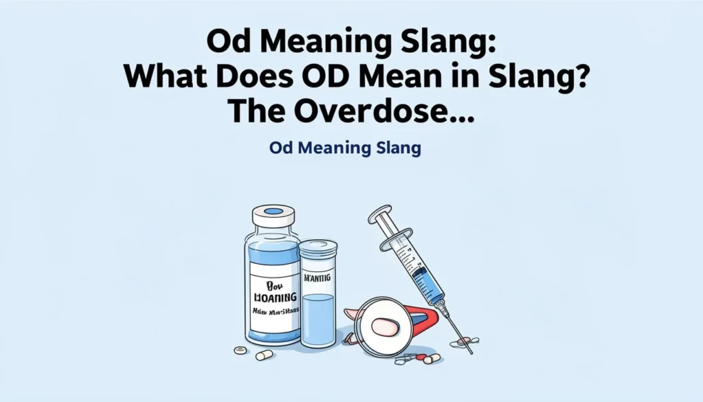 od meaning slang — Od Meaning Slang: What Does OD Mean in Slang? The Overdose…