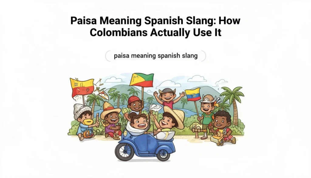 paisa meaning spanish slang — Paisa Meaning Spanish Slang: How Colombians Actually Use It