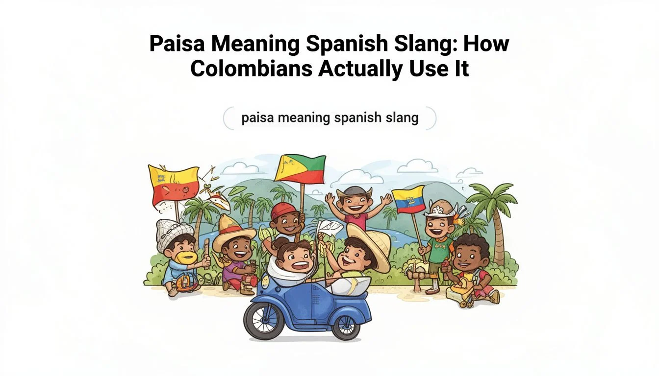 Paisa Meaning Spanish Slang: How Colombians Actually Use It