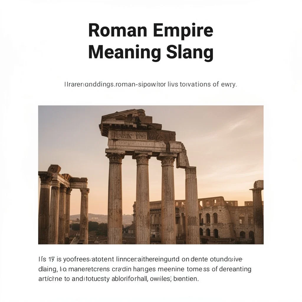 roman empire meaning slang illustration
