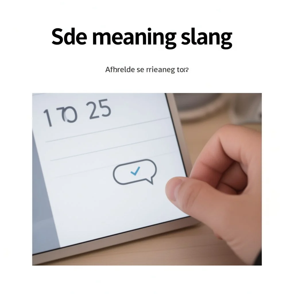 sde meaning slang illustration