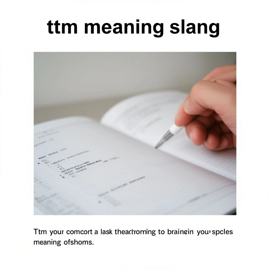 ttm meaning slang illustration