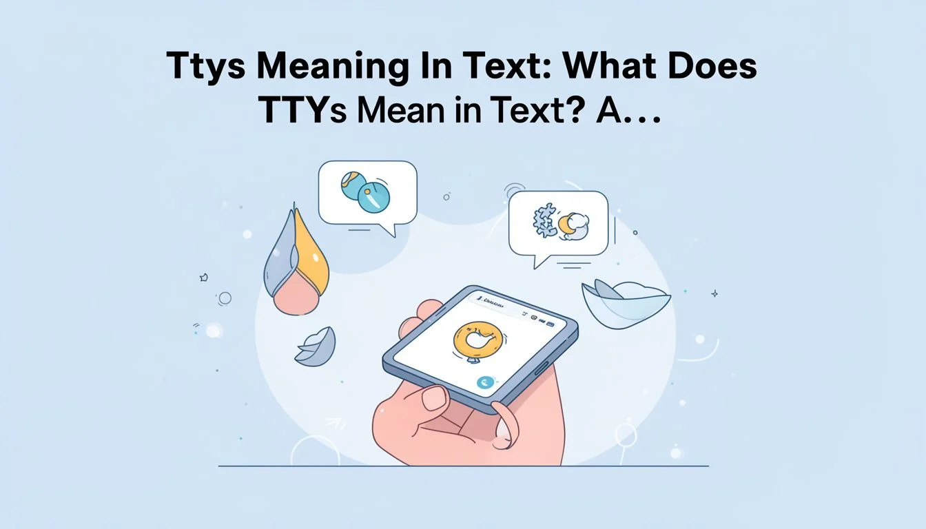 Ttys Meaning In Text: What Does TTYs Mean in Text? A…