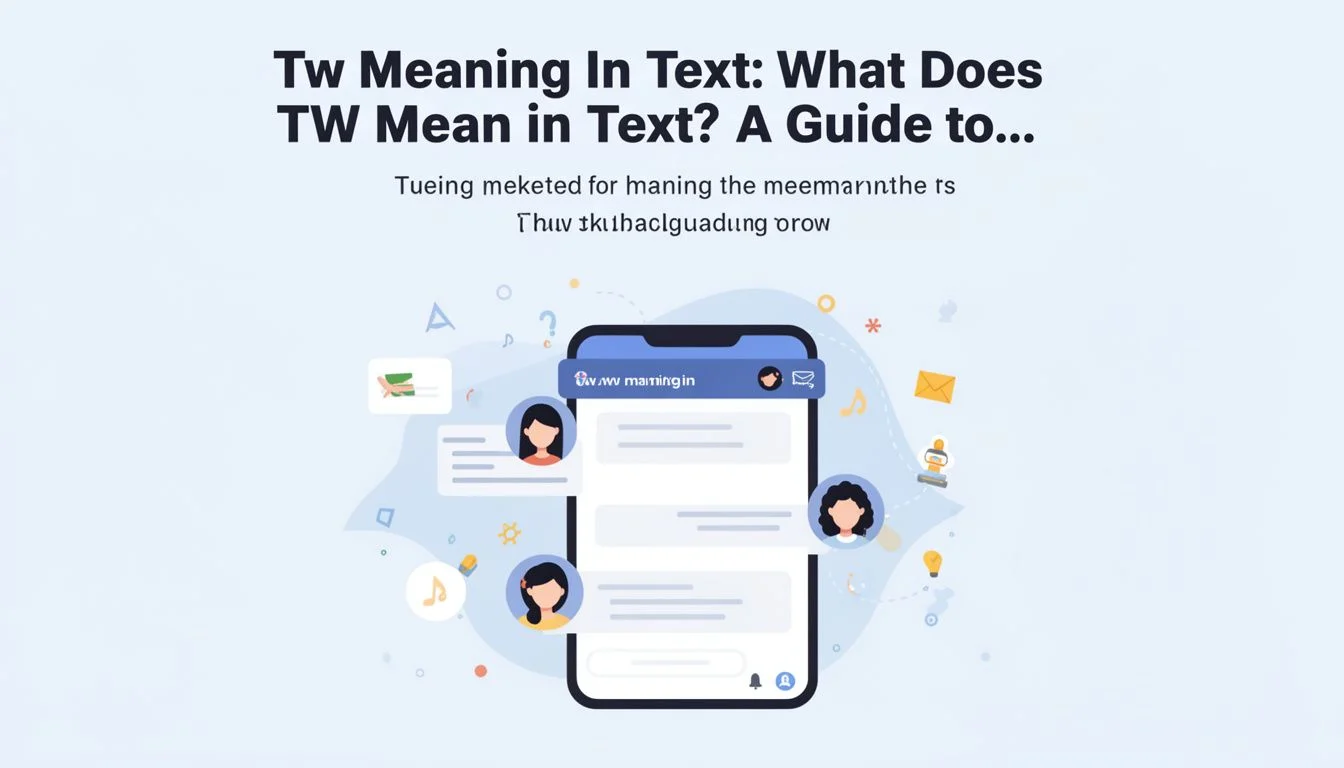 Tw Meaning In Text: What Does TW Mean in Text? A Guide to…