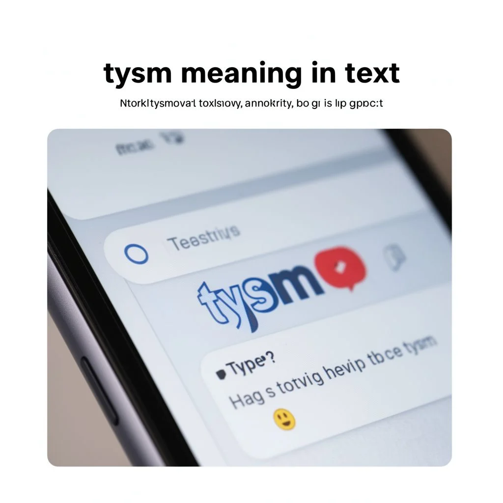 tysm meaning in text illustration