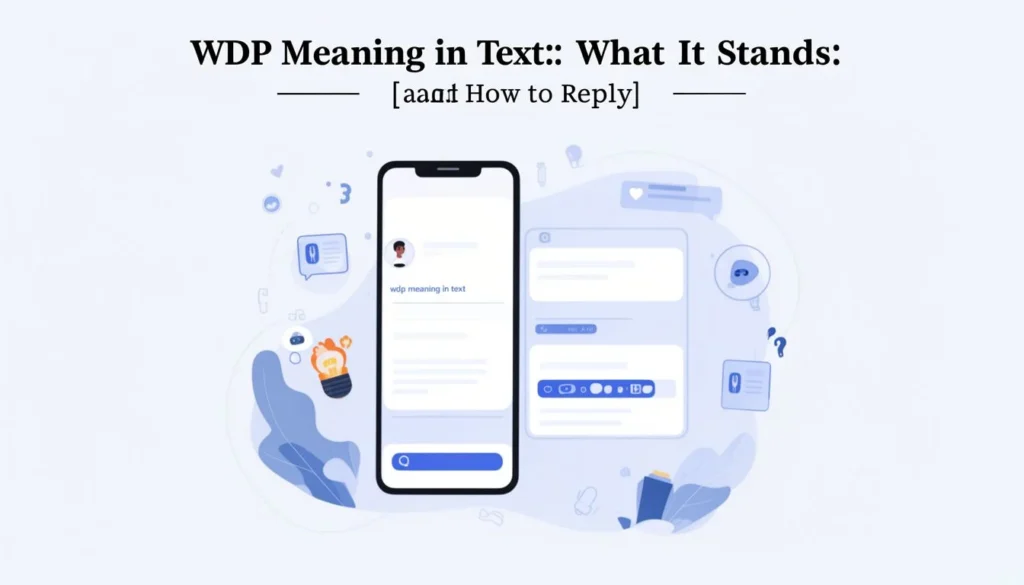 wdp meaning in text — WDP Meaning in Text: What It Stands For and How to Reply