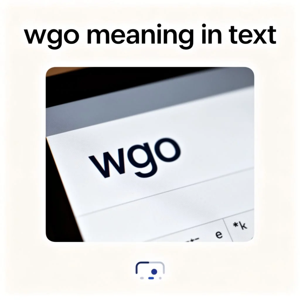 wgo meaning in text illustration