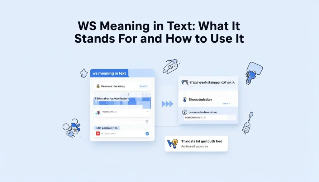 ws meaning in text — WS Meaning in Text: What It Stands For and How to Use It