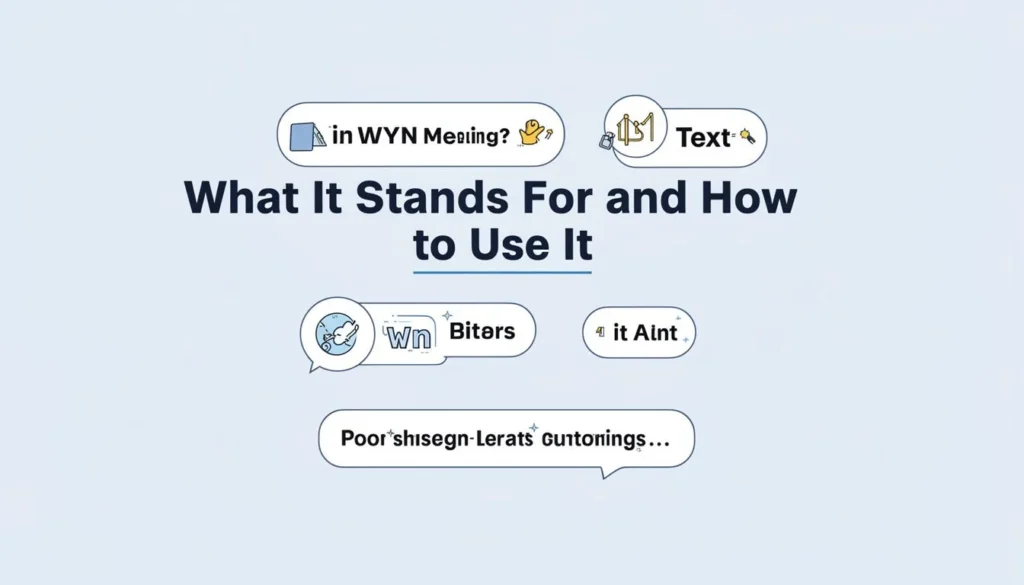 wyn meaning in text — WYN Meaning in Text: What It Stands For and How to Use It