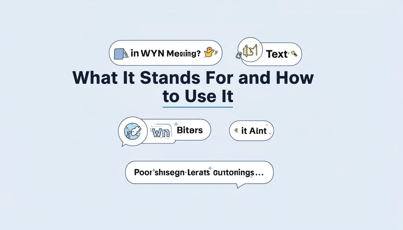 WYN Meaning in Text: What It Stands For and How to Use It