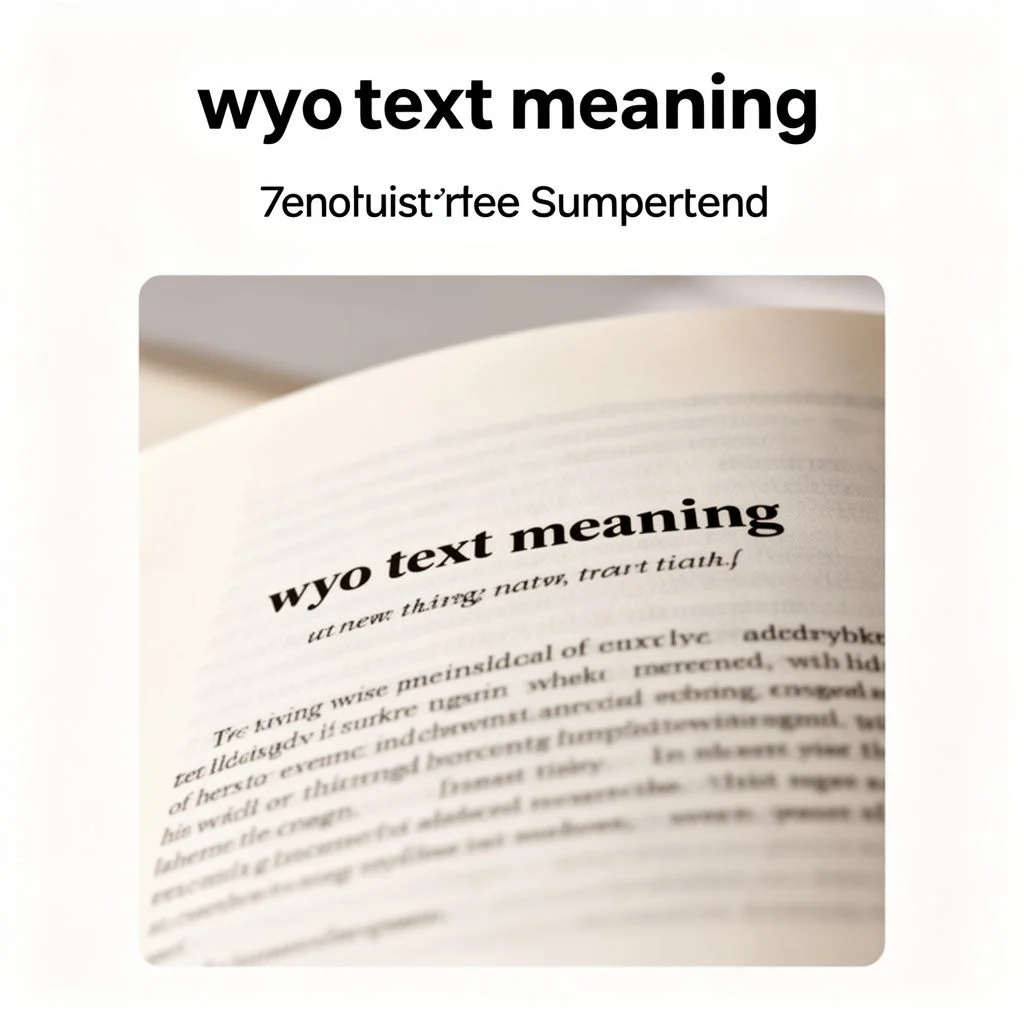 wyo text meaning illustration