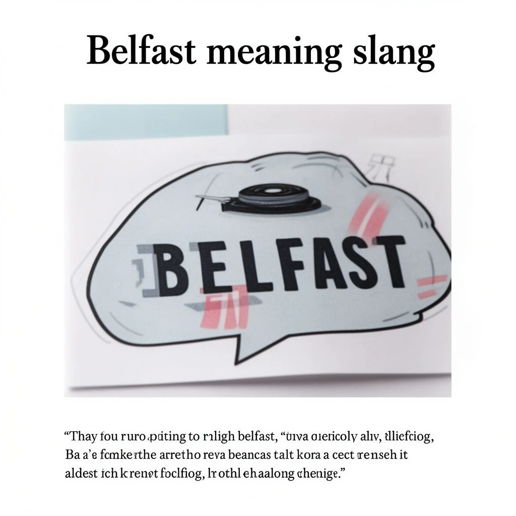 belfast meaning slang illustration