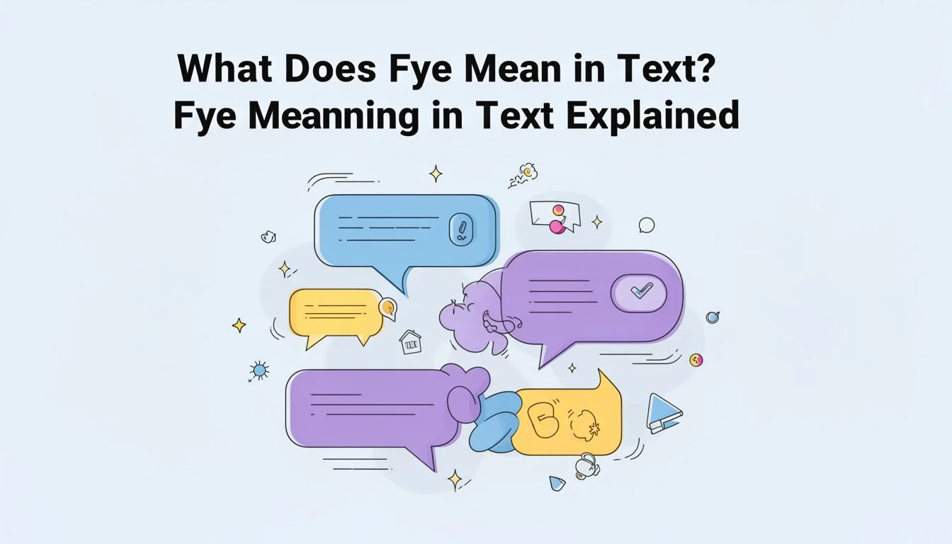 What Does Fye Mean in Text? Fye Meaning in Text Explained