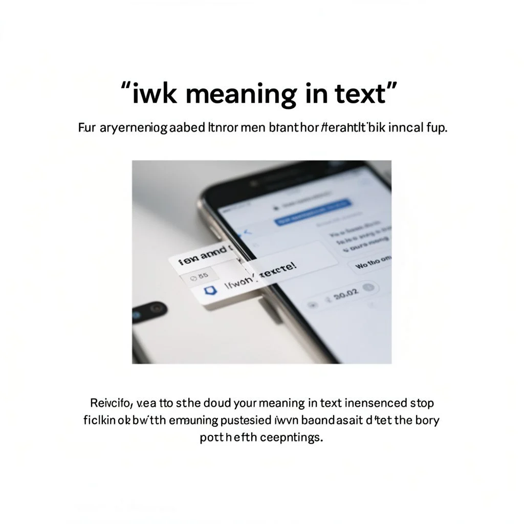 iwk meaning in text illustration