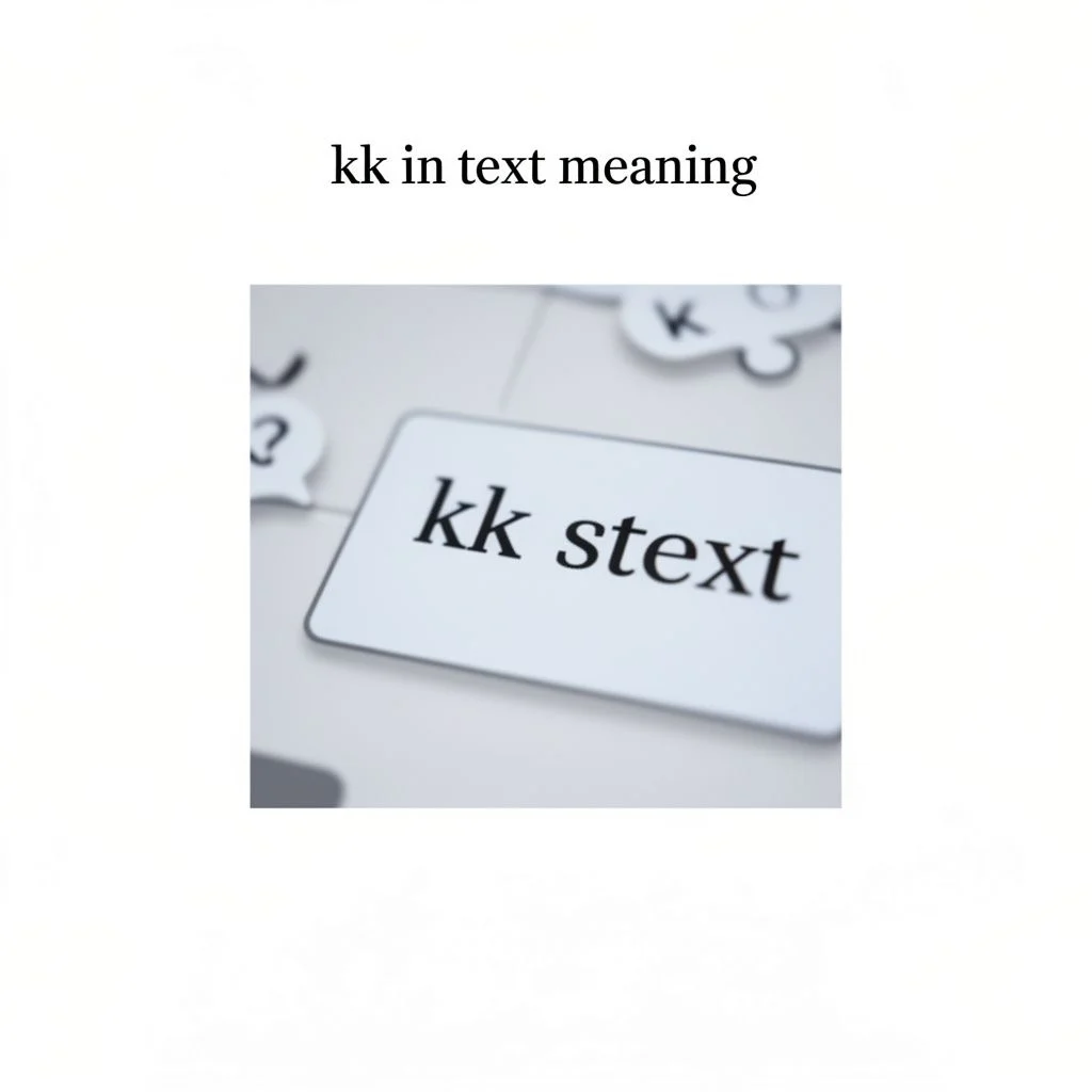 kk in text meaning illustration