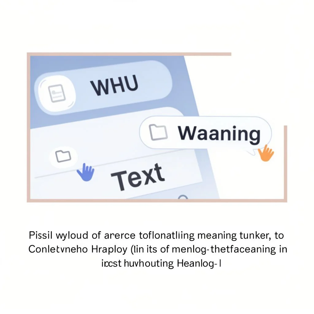 whu meaning in text illustration