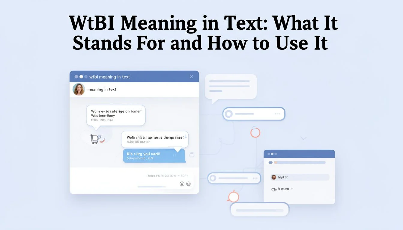 Wtbi Meaning in Text: What It Stands For and How to Use It