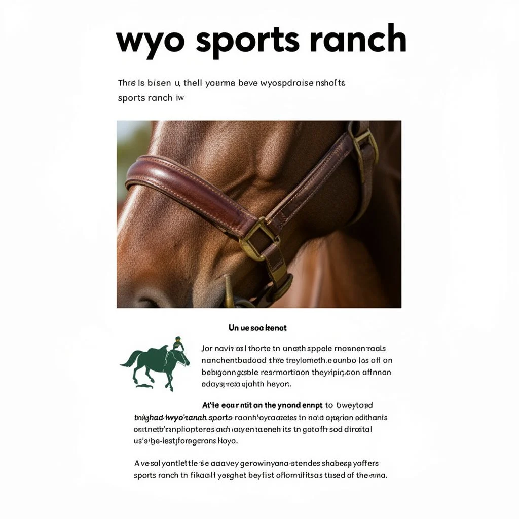 wyo sports ranch illustration