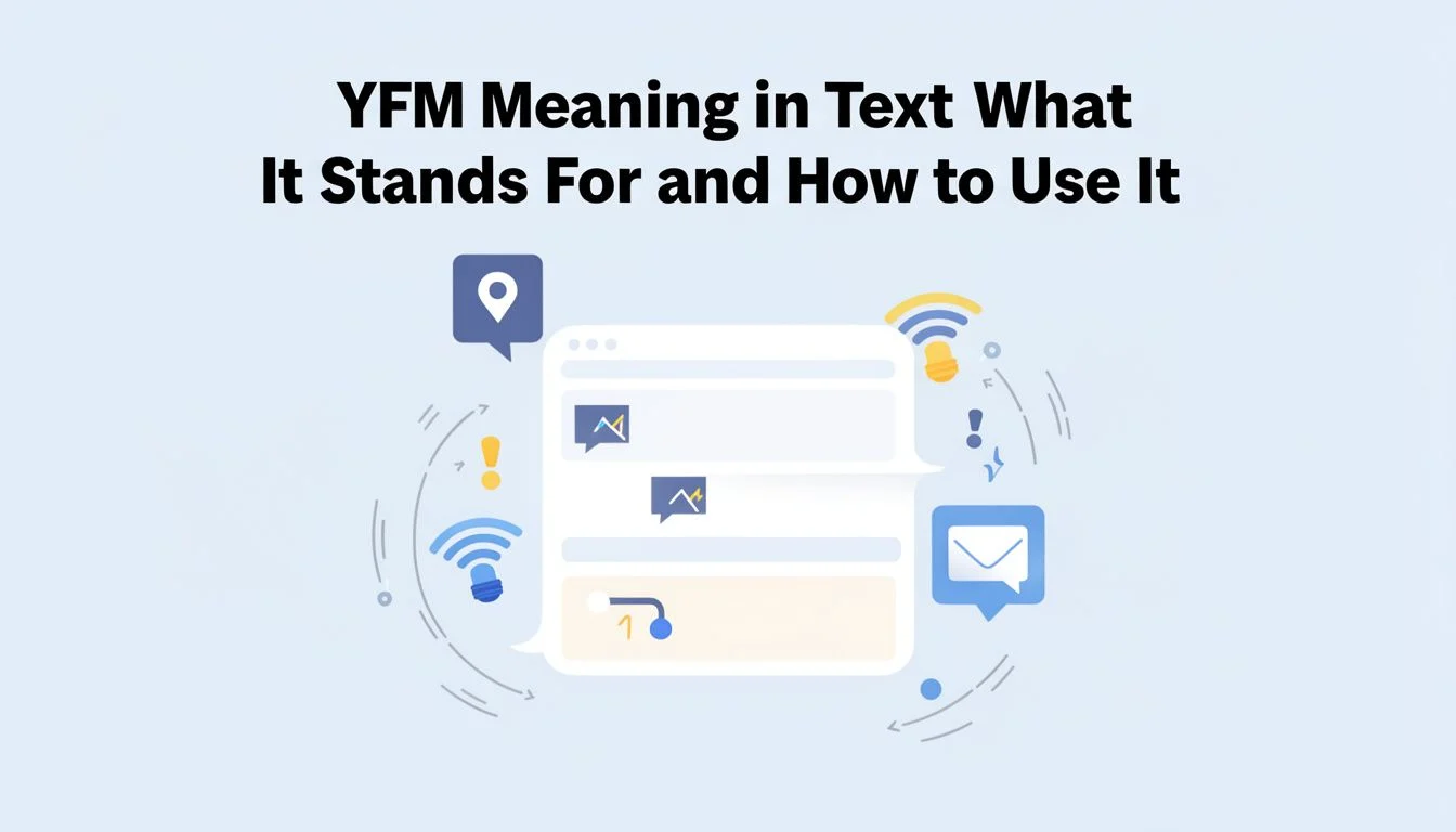 YFM Meaning in Text: What It Stands For and How to Use It