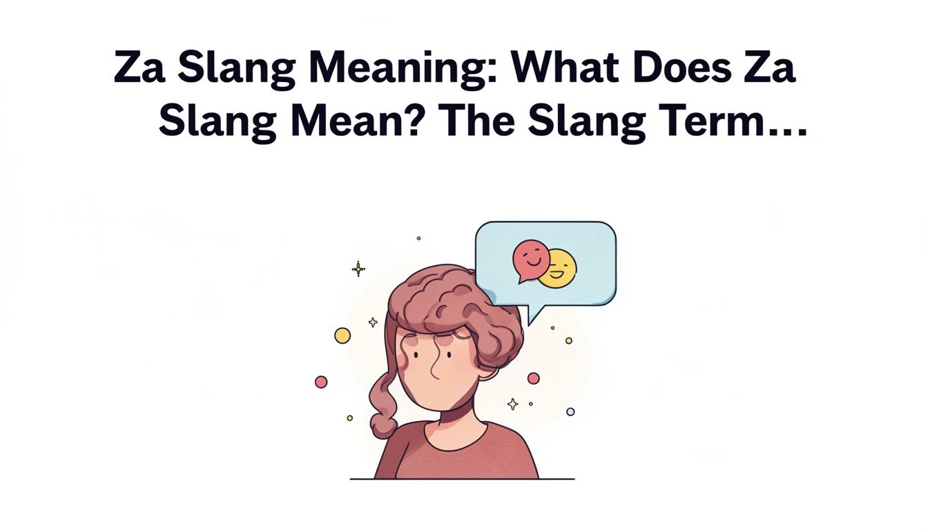 Za Slang Meaning: What Does Za Slang Mean? The Slang Term…